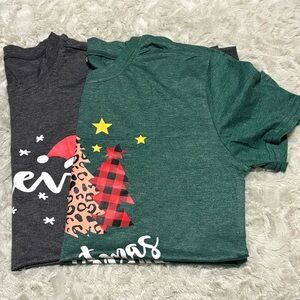 Women's Christmas Tshirts (2 pack)